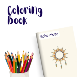 Boho Muse – 1 Coloring Book