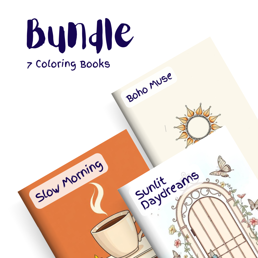 Soft Light Collection Bundle – 7 Coloring Books