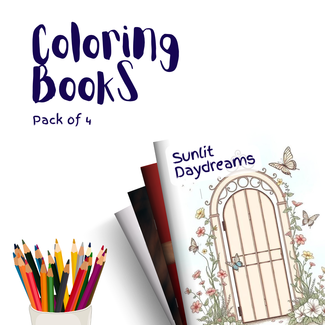 Sunlit Daydreams – 4 Coloring Books